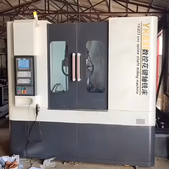 Máquina talladora de engranajes estriados especiales para máquina talladora de engranajes estriados de extremo de eje